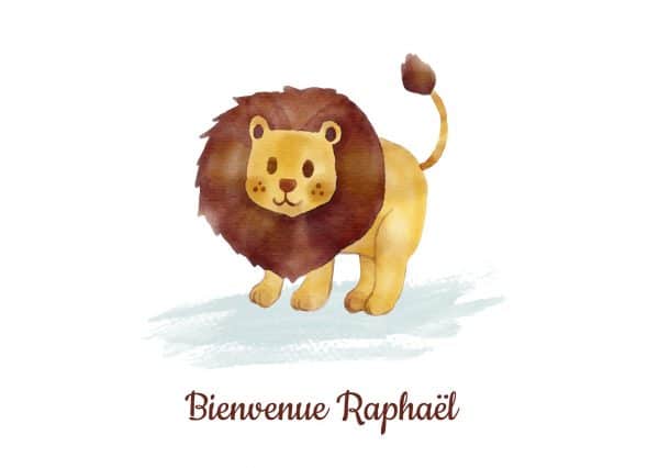 Carte de félicitation pour une naissance